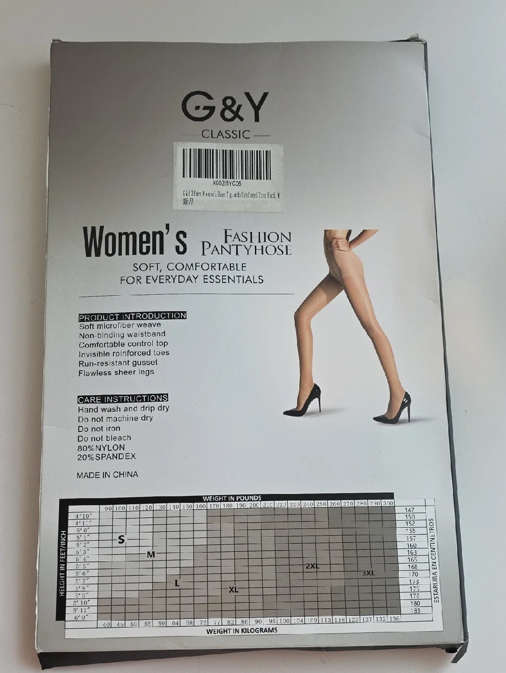 Classic Women's Sheer Pantyhose - Black Medium